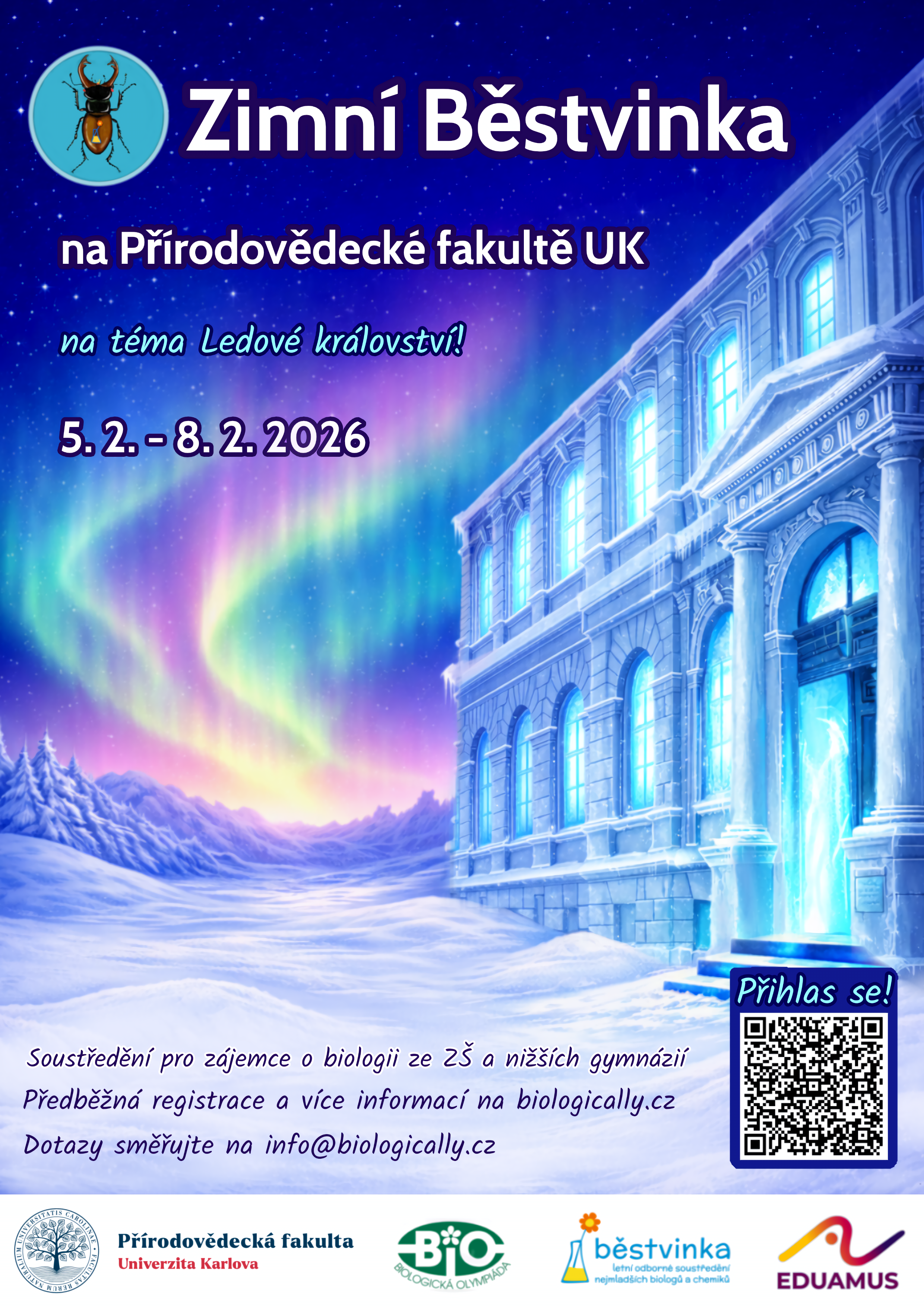 Registrační formulář na Zimní Běstvinku 2026